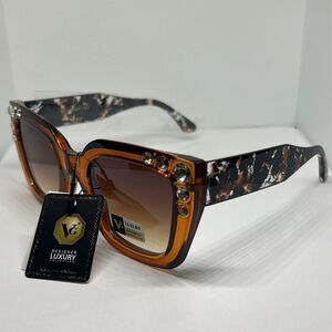 VG Women’s Cat Eye Rhinestone Bling Sunglasses